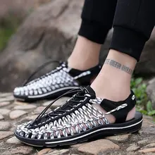 Новые сандалии; Мужская Летняя обувь; обувь с отверстиями на мягкой подошве; пляжная обувь; Повседневные Дышащие Модные сандалии; Sandalias Hombre