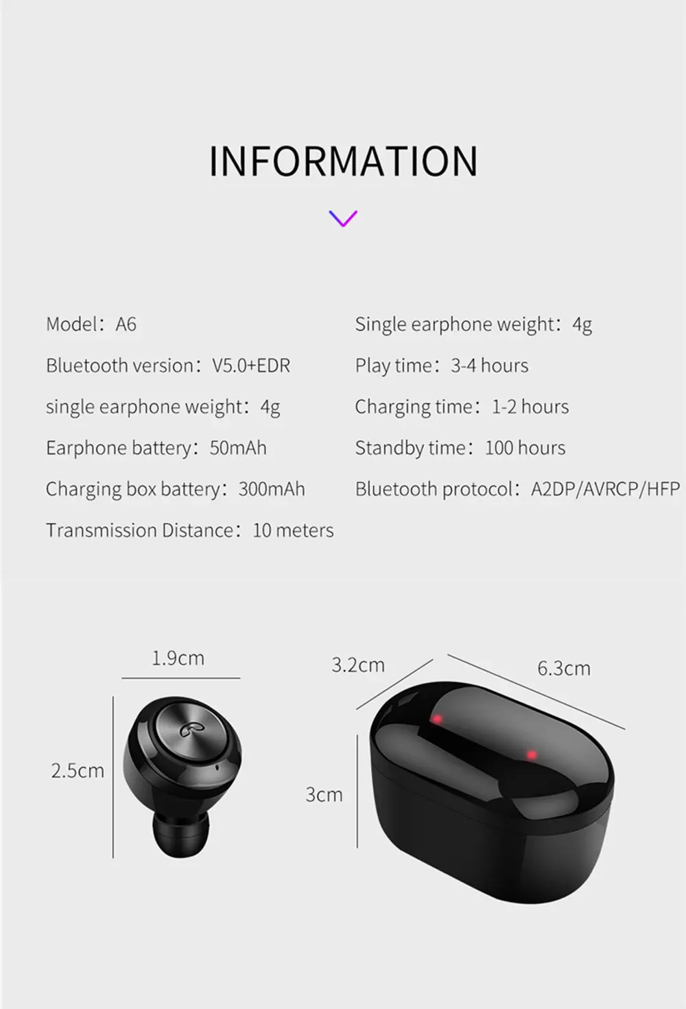 A6 TWS 5,0, Bluetooth наушники, беспроводные наушники, Blutooth, гарнитура, свободные руки, спортивные наушники, игровая гарнитура для телефона