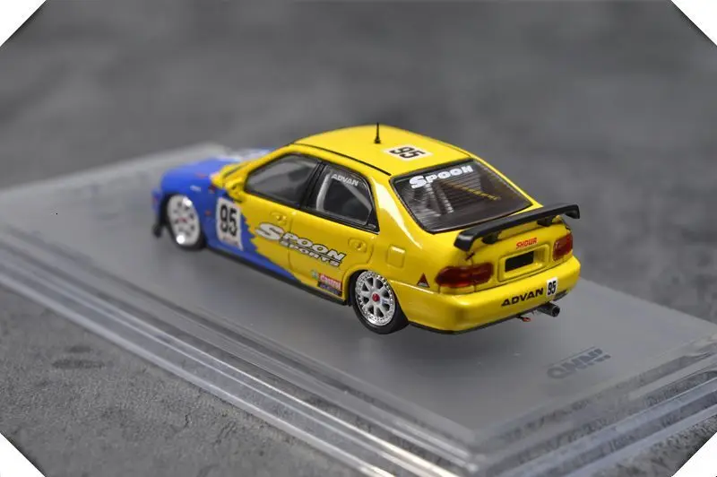 1: 64 масштабная модель автомобиля сплав литье под давлением синий Impreza WRX STI миниатюрная сцена Игрушка гоночный автомобиль стол коллекция подарок