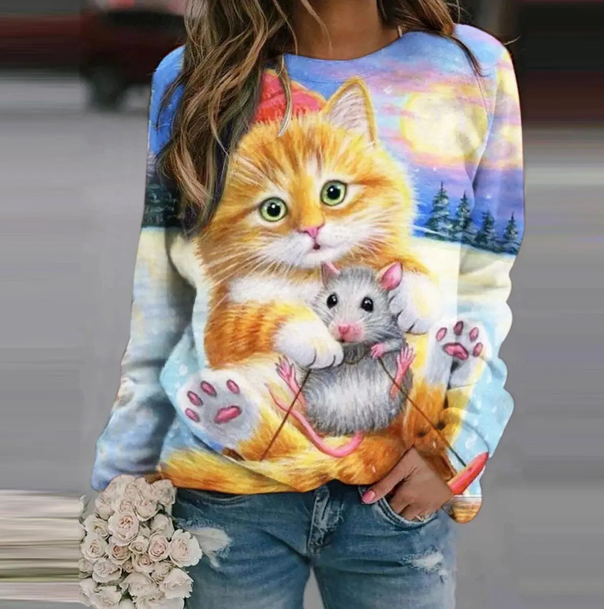 Fashion Lovely Dog 3D Print Women Ladies Girls T-Shirt Animal Harajuku Round Neck Short Sleeve Unisex Summer Tops & Tees XXS-6XL graphic tees