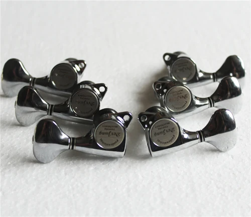 Derjung brand made in taiwan guitar machine tuner, guitar tuning pegs - Цвет: Silver color