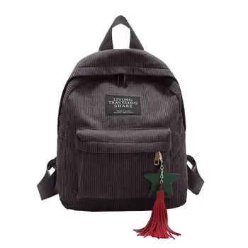 

Wild Corduroy Backpack Waterproof Multi-color Backpack Elegant Women Mobile Phone Bag Exquisite Girls Original Packback New