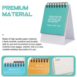 Calendrier annuel de bureau créatif 2022, 1 pièce, Table en papier, planificateur 
