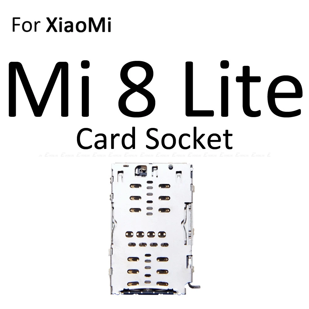 Карта Micro SD Sim карты слот, разъем для лотка адаптер Коннектор кард-ридера для Xiaomi Mi 8 Lite A1 5X контейнер держатель Запчасти для авто