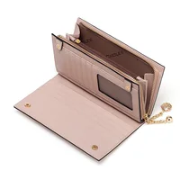 Cnoles Long Envelope Wallet Soft Leather Women Purses Handbag 1