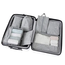 

HHYUKIMI Large Travel Bag Luggage Clothes Suitcase Storage Bag Seven-Piece Underwear Finishing Portable Waterproof Organizer
