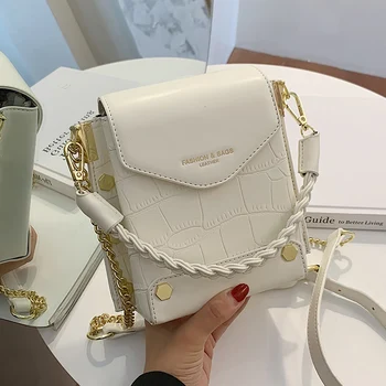 

Autumn Texture Mini Bag Women's Bag 2020 Popular New Style Fashion Messenger Bag All-match Ins Square Sling Bag