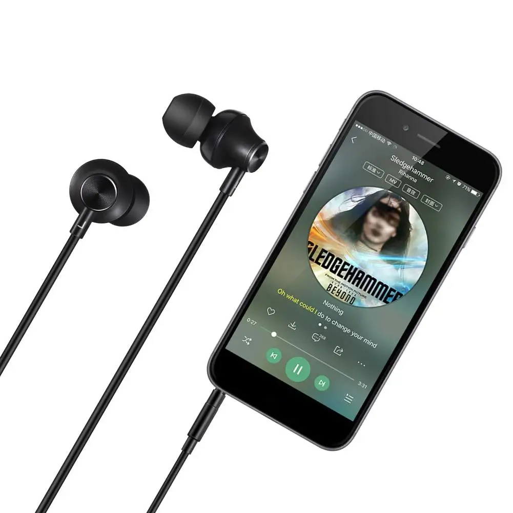 

Upscale 3.5mm Stereo Deep Bass In-ear Earphones Phone Headset With Mic Handsfree For smart phone ,mp3 Wired earphone 