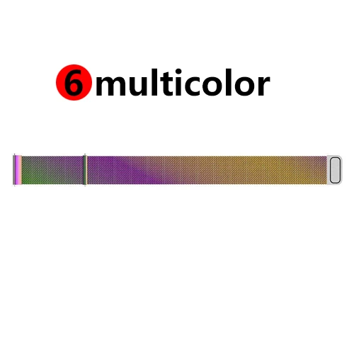 6 multicolor 22 мм ремешок для часов samsung galaxy watch 46 мм 42 мм active 2 gear S3 Frontier ремешок Milanese Amazfit bip huawei watch GT ремешок 20 - Цвет ремешка: 6 multicolor