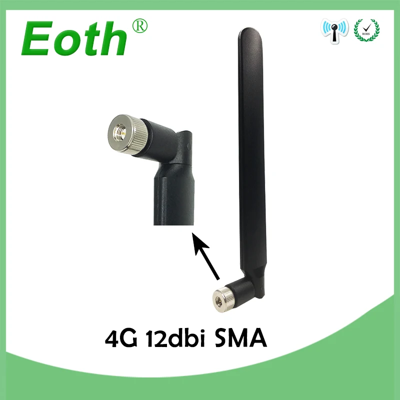 5 шт. 4G LTE антенна SMA разъем 10DBI antena 698~ 960 MHz/1710~ 2690MHz никелированный 4g lte повторитель беспроводной модем маршрутизатор