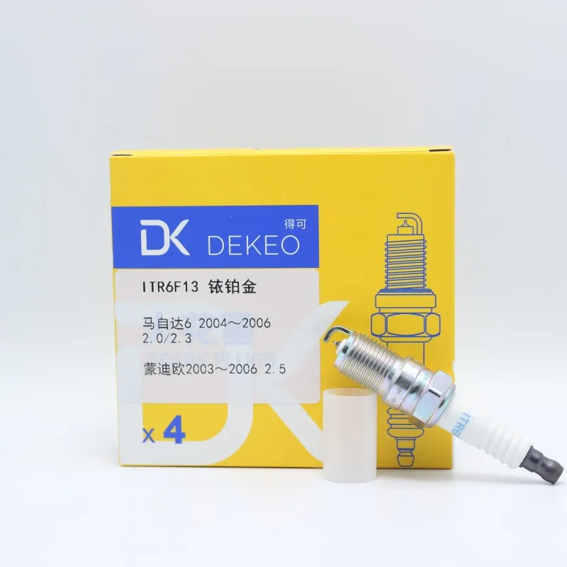 Dekeo ITR6F13(4477) TR6AP-13 HR7KPP33 иридиевая Свеча зажигания подходит для Focus 2 для Jaguar XF для Mazda 6 для Volvo C30 S40 из 4 шт