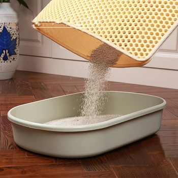 

Waterproof Pet Cat Litter Mat Double Layer Litter Cat Pads Trapping Pet Litter Box Mat Pet Products Bed For Cats House Clean