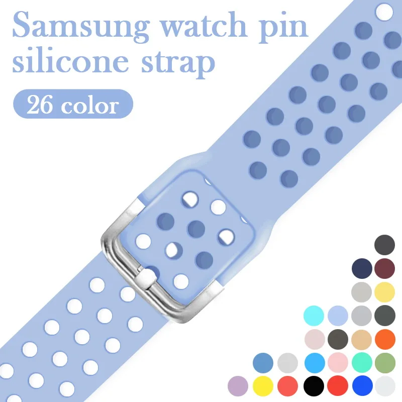 Силиконовый ремешок для часов для amazfit bip ремешки для часов 22 мм 20 мм Galaxy watch 46 мм samsung gear sport S2 s3 Frontier Classic watch band