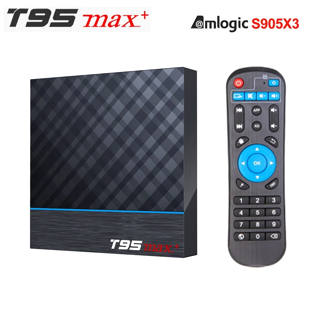 Приставка Смарт-ТВ T95 MAX PLUS Amlogic S905X3 4 + 32/64 ГБ 2 ГГц Android 9 0 | Электроника
