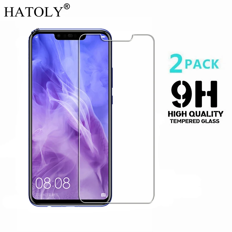 Ультратонкое закаленное стекло HATOLY 6 3 дюйма для Huawei P Smart Plus 2 шт.|Защитные стёкла и