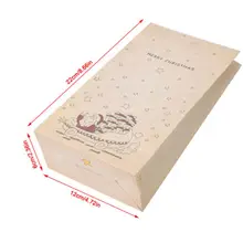 8 шт Рождественский крафт-бумажный пакет рождественские стикеры Набор подарочных бумажных наклейки для сумок рождественские конфеты, продукты упаковка печенья