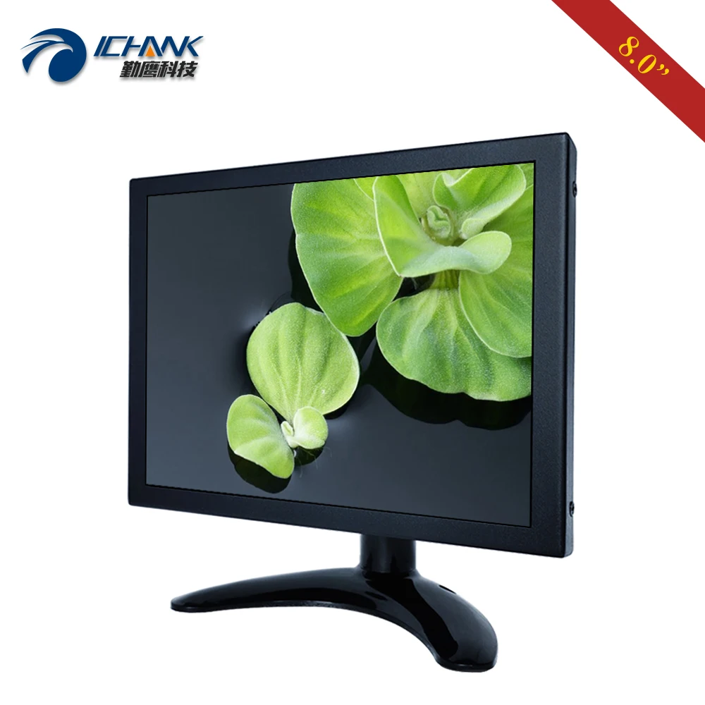 HDMI Է BNC RCA ޴ ̴ PC , USB U ũ  ÷̾ ZB080TN-592, LCD ũ ÷, 1024x768 IPS ݼ , 8 ġ