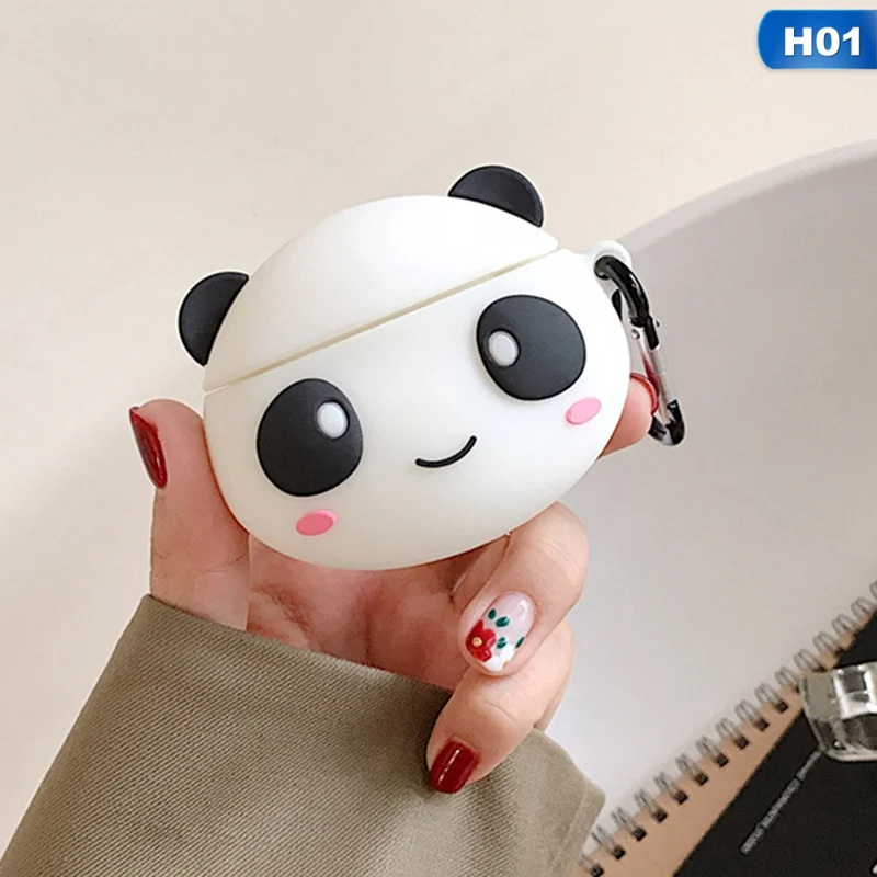 Чехол для наушников Airpods чехол силиконовый Милая мультяшная панда мягкие наушники чехол для Apple Air Pods Earpods чехол