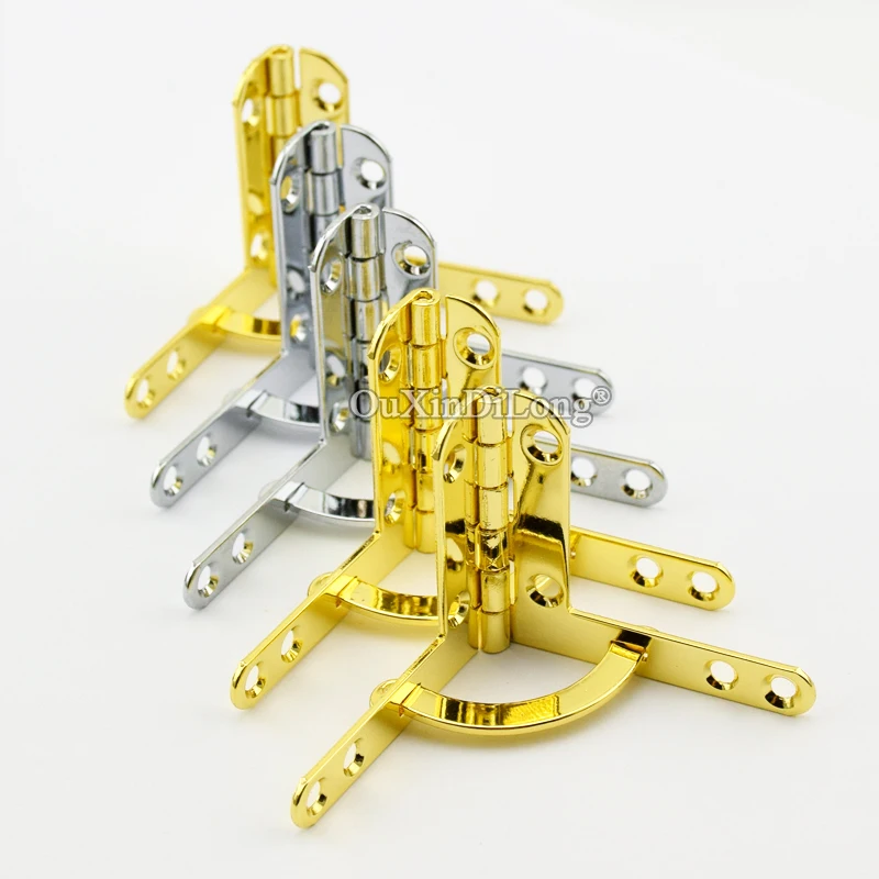 

DHL Shipping 500PCS 38X42mm Metal Quadrant Hinges Jewelry Gift Box Wooden Cases Cigar Box Hinges Lid 95° Support Hinges