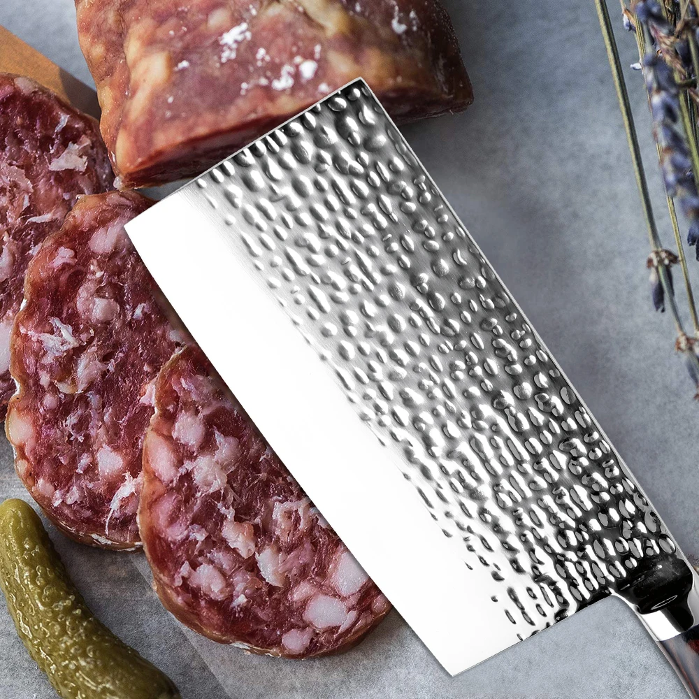 XITUO Stainless Steel Kitchen Knife Chinese Chef Knives Handmade Forged Sharp Paring Vegetables Cooking Tools Color Wood Handle