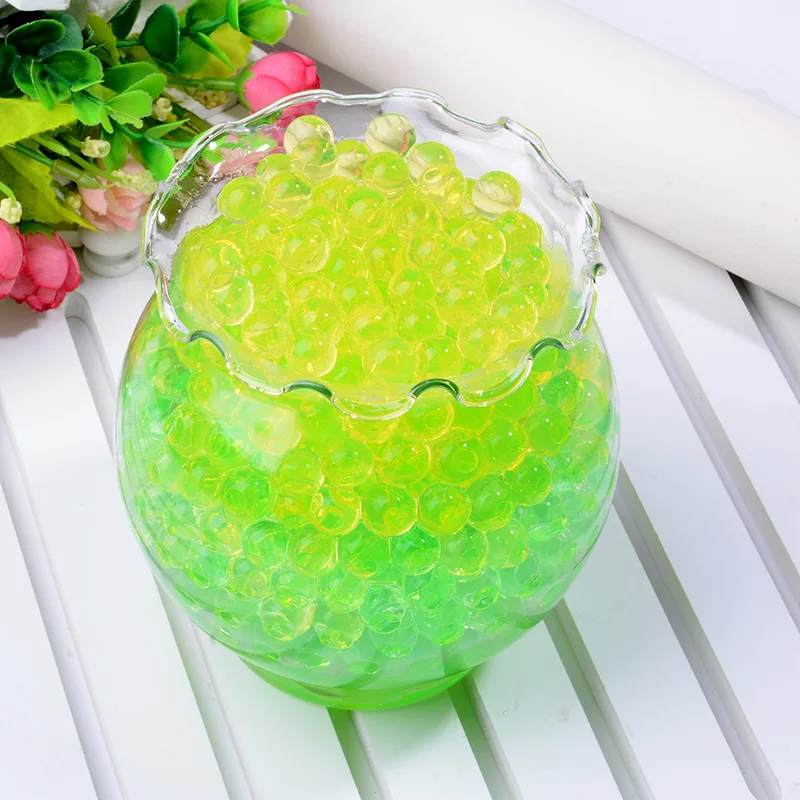 

500pcs multicolor Crystal Soil Pearl Gel Ball Polymer Hydrogel Crystal Mud Bead Growth Magic Jelly Wedding Home Party