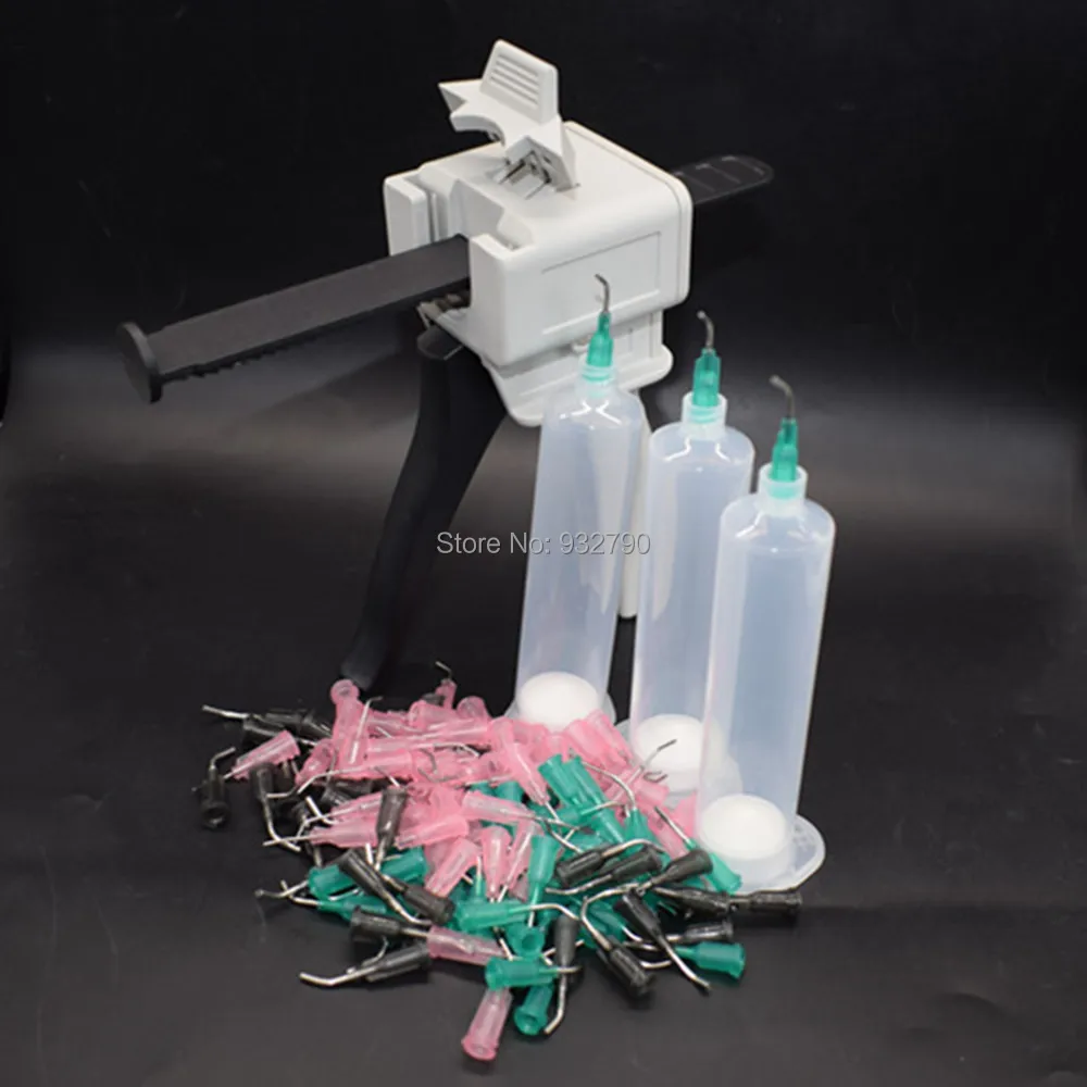 

300x 16G 18G 20G Dispensing Needles Syringe Needle Tips & 3x 30cc Glue Liquid Dispensing Syringe Barrel & 30cc Cartridge Gun
