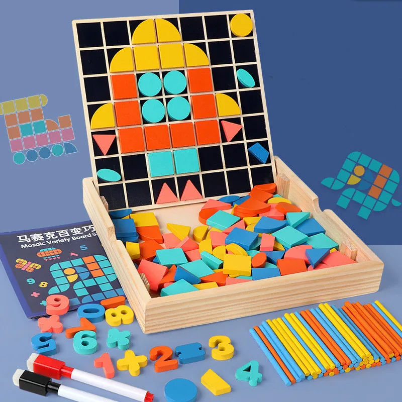 

Jigsaw Puzzle Intelligence Development Jigsaw Puzzle Learning Box for Boys and Girls Early Education Educational Toys