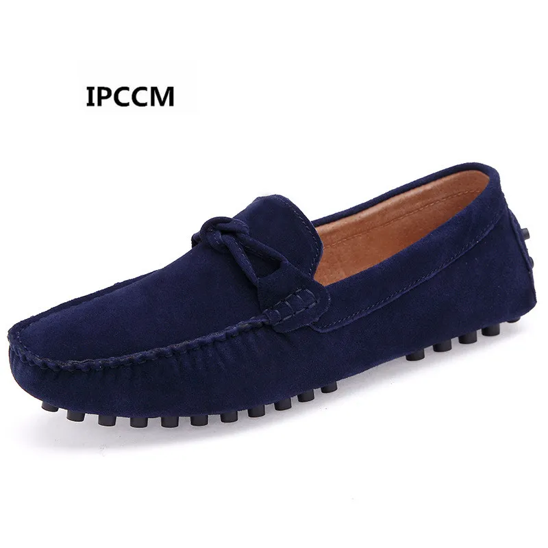 

IPCCM 2018 The New Bow Fashion Style High Quality Genuine Leather Men Flats Breathable Wear-resistant Shoes