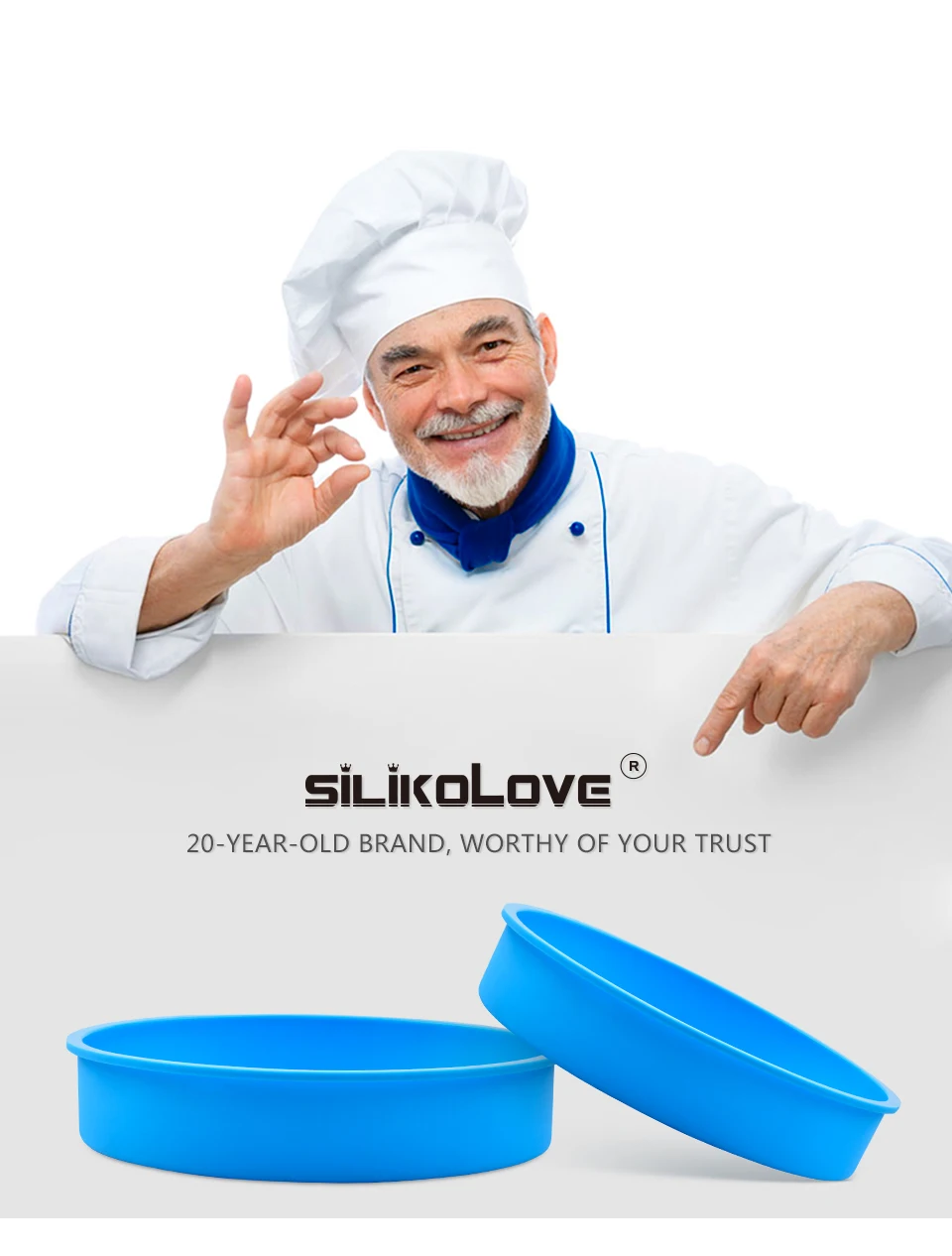 SILIKOLOVE 3 шт./компл. круглая силиконовая форма для тортов антипригарная форма для выпекания Кухня формы для выпечки инструменты DIY десертов форма для выпечки торта