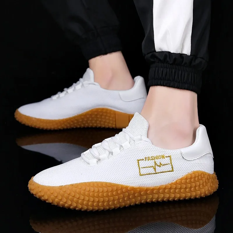 Летние сетчатые кроссовки Flyknit, мужская обувь, повседневная легкая дышащая удобная прогулочная обувь, мужская обувь