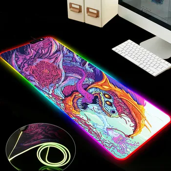 

RGB Large mouse pad Big LED lighting Gaming MousePad Keyboard Pad Laptop Pad Waterproof Rubber Mause Pad XXL For PC Desk Mat