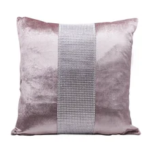 Decorative Pillow Case Flannel Diamond Patckwork Modern Simple Throw Cushion Cover Pillowcase Party Hotel Home Textile 45cm*45cm
