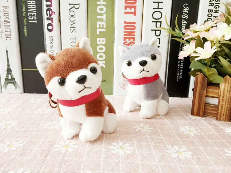 Мультфильм животных Бутик брелок кукла хаски собака хомяк енот мягкая игрушка кулон подарок