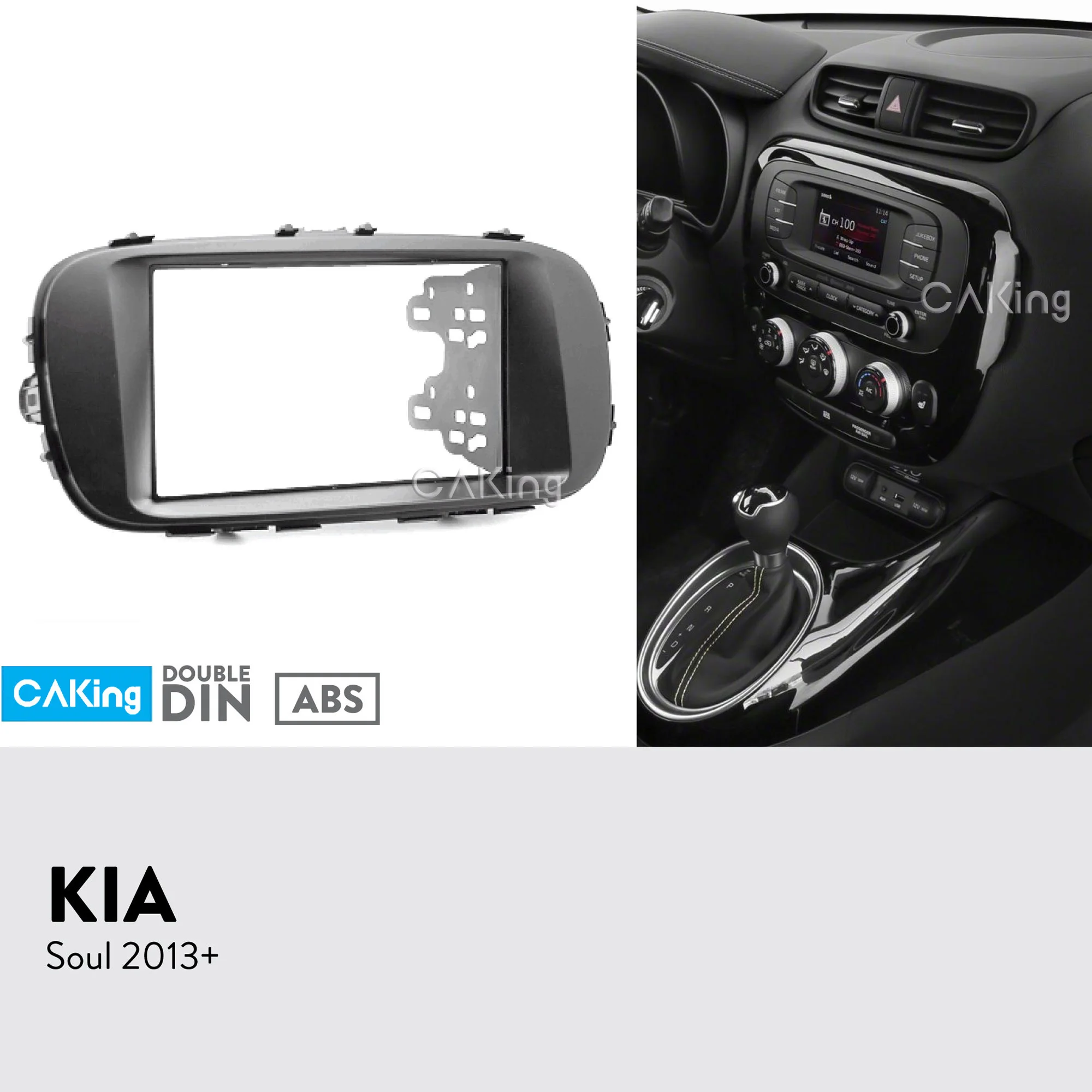 Двойная Din Автомобильная радиопанель Fascia Для KIA Soul 2013 + комплект для приборной