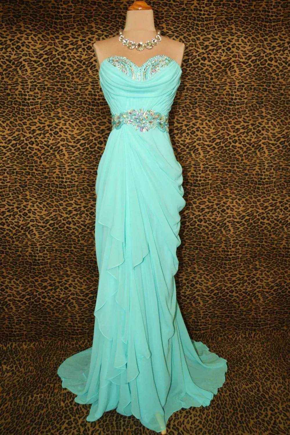 Robe de soiree элегантный мятный зеленый vestido de noiva длинные шифоновые вечерние платья для выпускного вечера с бусинами и кристаллами платья подружек невесты