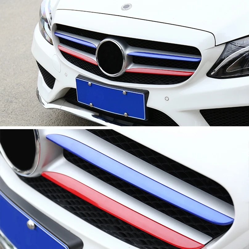 Для Mercedes Benz C Class GLC C180L C200L GLC260 решетка вставные планки Передняя почек полоски решетки