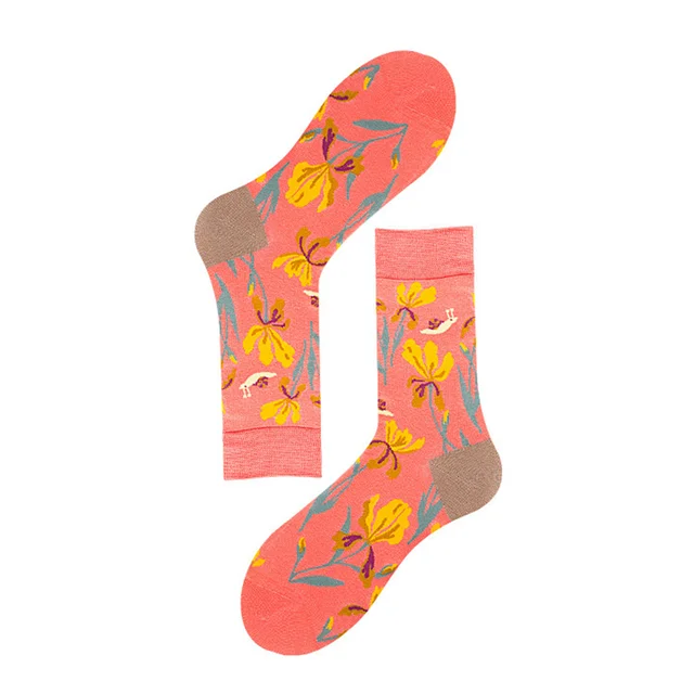 Unisex Fashion Art Men Sock 3D Print Fruit Happy Socks Avocado Apple Cherry Crew Men Funny Meias Cotton Harajuku Soft Socks 35