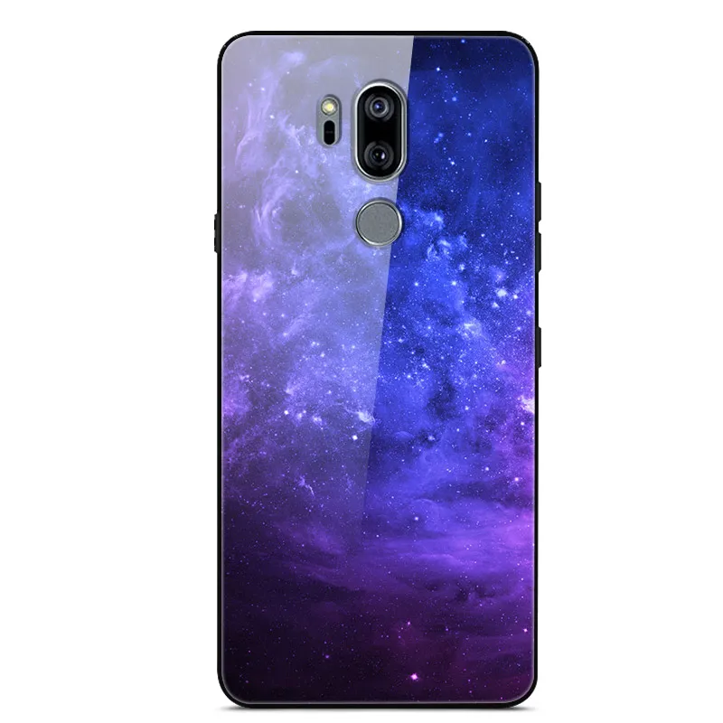 Чехол для LG G7 ThinQ из закаленного стекла, планета космос, чехол для LG G7 ThinQ LG G7+ стеклянный чехол для LG G 7 ThinQ G710EM G710N Capa