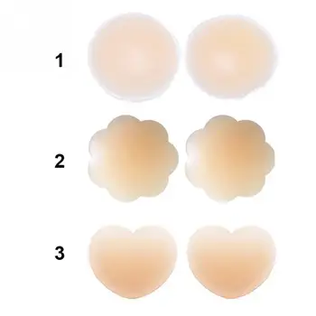 

Hot Selling 3 Types Reusable Women's Breasts Stickers Invisible Breast Lift Tape Bra Pads Nipple Cover Anti Emptied Chest Paste