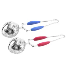 Portable Tea Infuser Herb Lightweight Home Strainer Kitchen Tool Stainless Steel Diffuser Mesh Spice Ball Shape Spoon Filter