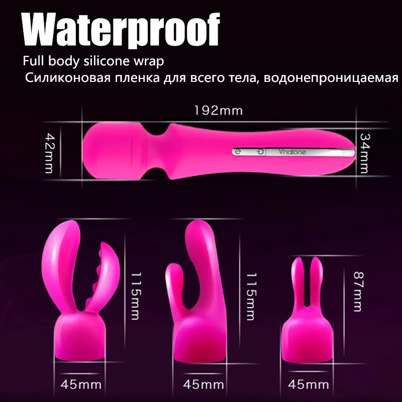 Nalone G-Spot AV Wand Magic Massager Dildo Vibrators Powerful Multi Speed Waterproof Sex Products Toys For Woman Masturbators 6