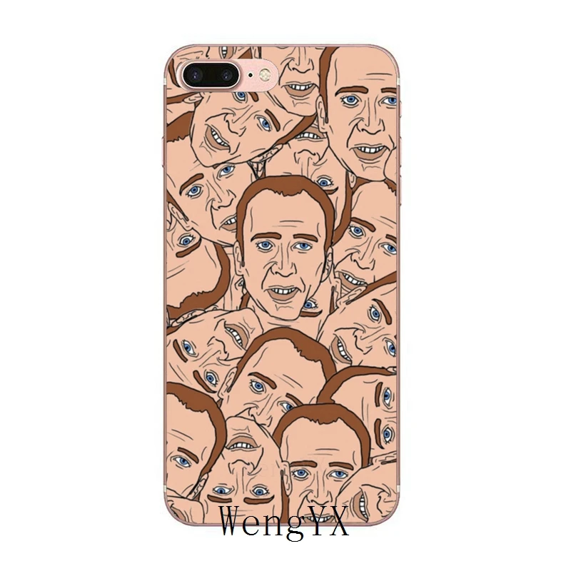 Чехол Nicolas Cage для iPhone 11 Pro XS Max XR X 8 7 6 6S Plus 5 5S SE силиконовый мягкий чехол