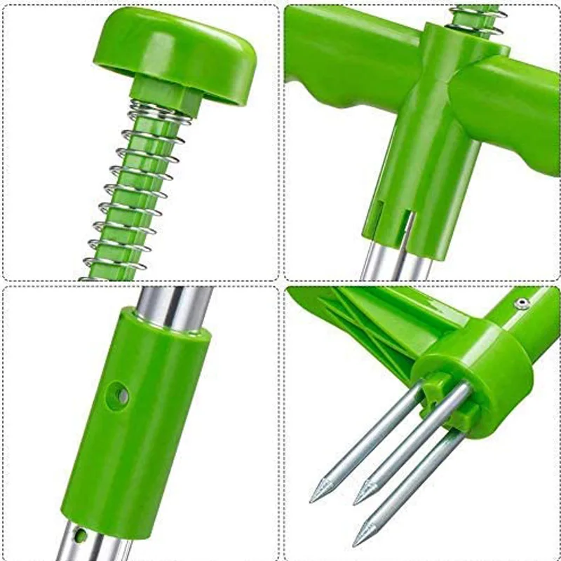 Portable Weeder Hand Weeder Weed Puller Tool Weed Puller Portable Long Handle Weed Remover Portable Garden Lawn Weeder Outdoor Yard Grass Root Puller Tool Garden