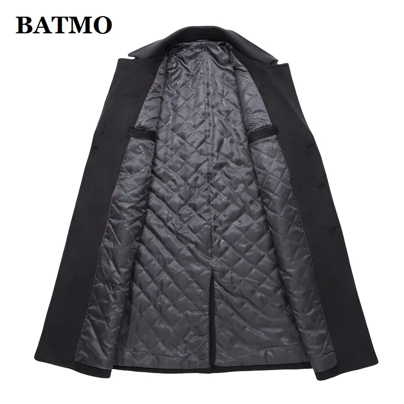 BATMO/Новое поступление, зимний высококачественный шерстяной Тренч для мужчин, мужские шерстяные повседневные куртки, большие размеры 1721