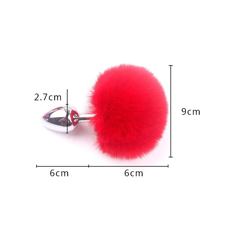 Plush-Ball-Rabbit-Tail-Anal-Plug-Stainless-Steel-Prostate-Massager-Butt-Plug-BDSM-Sex-Toys-for