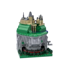 

MOC Magic Architecture Castle Back To School Building Blocks Kit Sculpture Bricks Carving Assemble Model Toys For Children Gifts