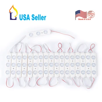 

200 Pack DC12V Advertising Led Module Lighting SMD2835 LED Light Lamp with Clear Lens 6500K led Waterproof Decorative Light