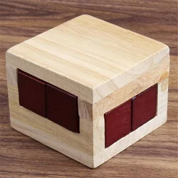 Luban lock iq brinquedos, caixa mágica de madeira, jogo de quebra cabeça para crianças adultos educacional, treinamento de cérebro, brinquedo de desafiador