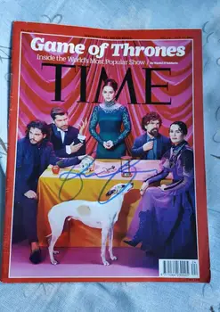 

hand signed Emilia Clarke autographed TIME magazine blue ink limited 112019