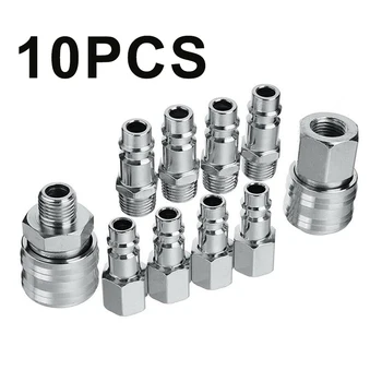 

1/4 BSP Fitting Quick Release Thread Euro Compressor Air Line Connector Tools